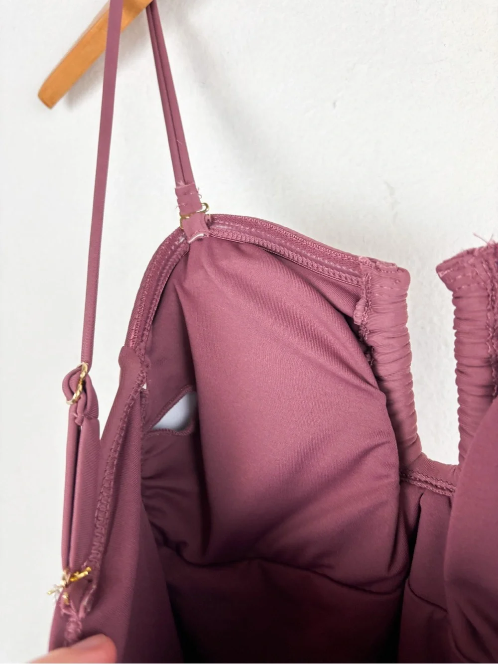 NWT Carline Constas Mauve One Piece Swimsuit Sz XS